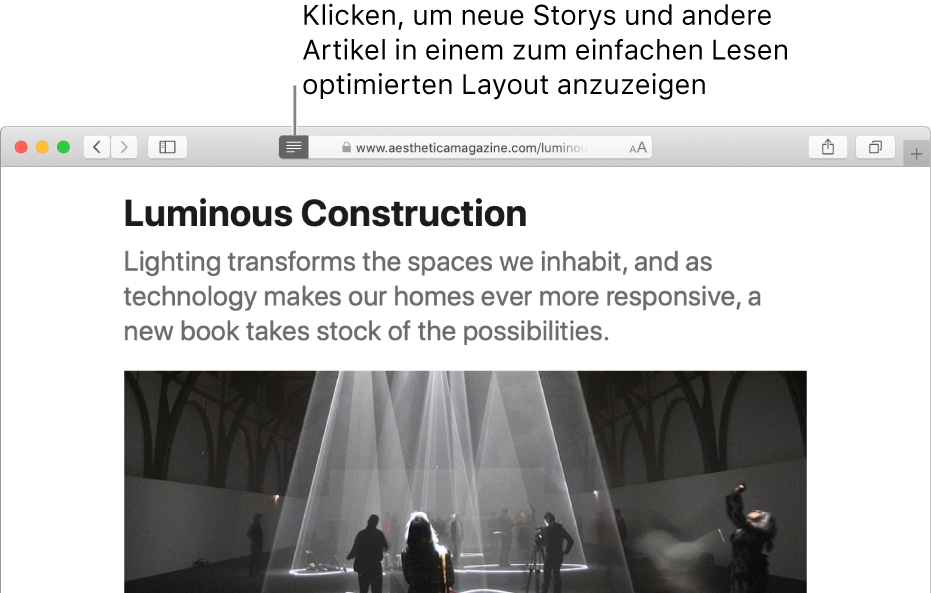 Ein Artikel im Reader ohne Werbung und Navigationselemente.