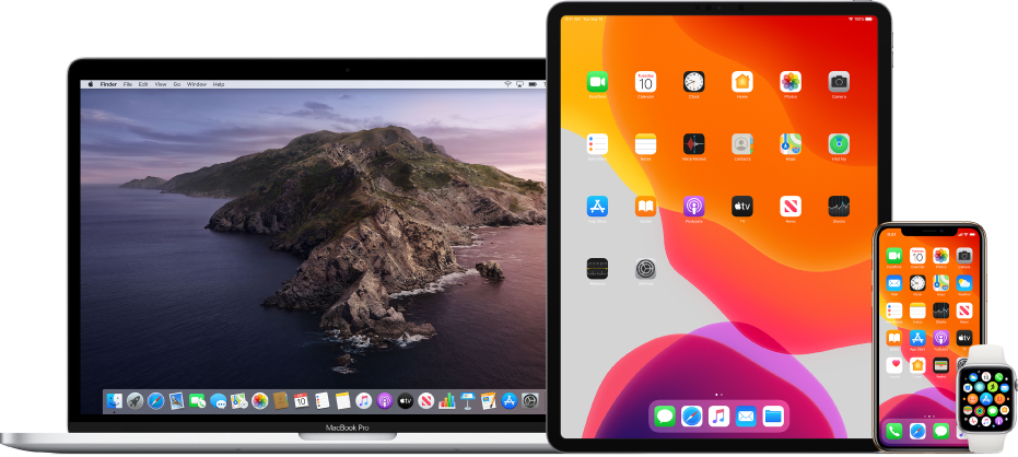 Un Mac, un iPad, un iPhone i un Apple Watch.