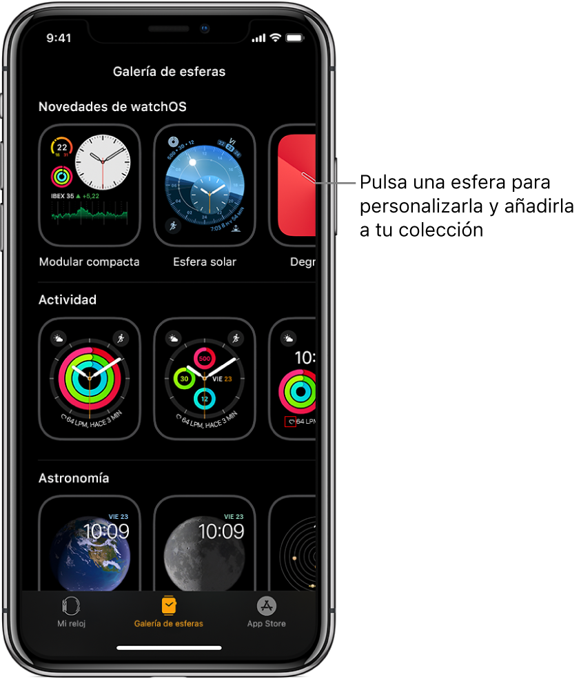 Explorar La Galería De Esferas En El Apple Watch - Soporte Técnico De Apple