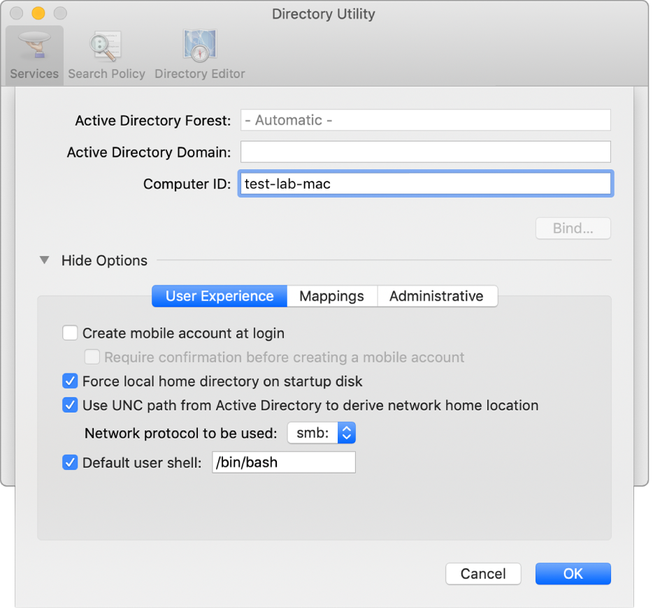 for mac instal Alternate Directory
