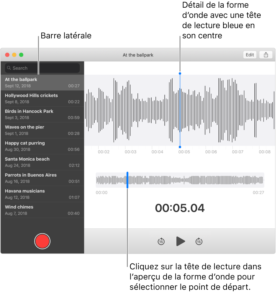 Lire Un Mémo Vocal Sur Mac Assistance Apple