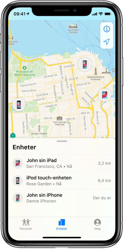 Finn En Enhet I Hvor Er Pa Iphone Apple Kundestotte