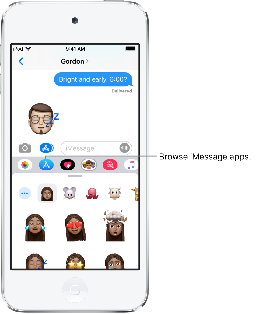 Use Imessage Apps In Messages On Ipod Touch Apple Podrska