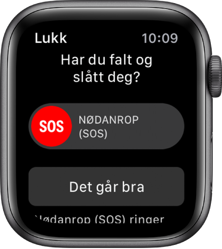 Fallregistrering-skjermen.