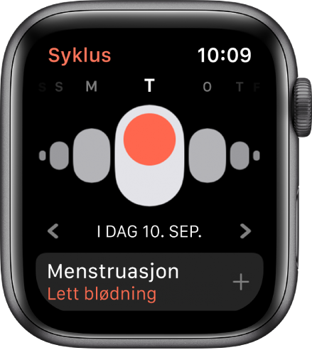 Syklus-skjermen.