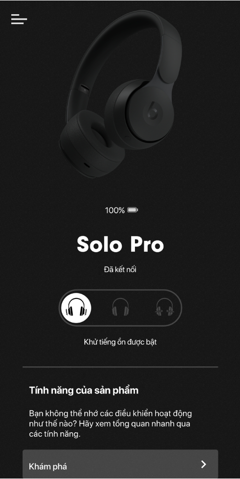 Màn hình thiết bị Solo Pro