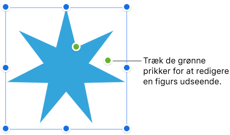 En figur med vælgehåndtag.