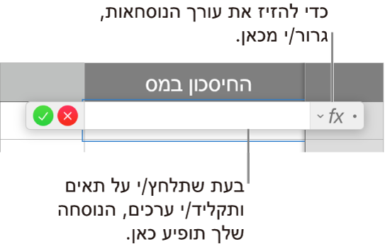 עורך הנוסחאות.