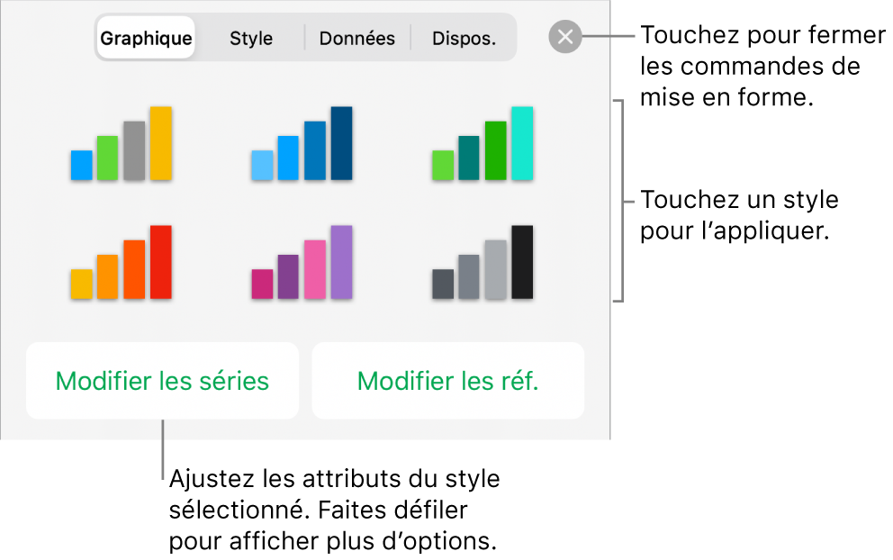 Onglet Texte du bouton Format