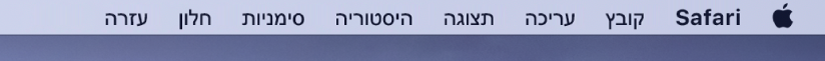 תפריטי יישומים.