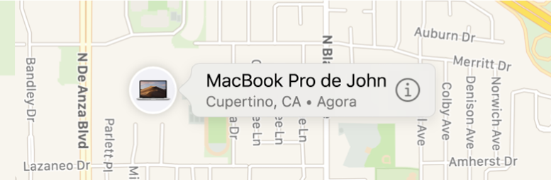 Ícone Informações do MacBook Pro do João.