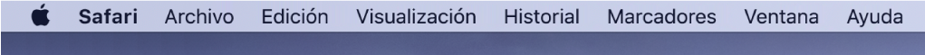 Menús de apps.