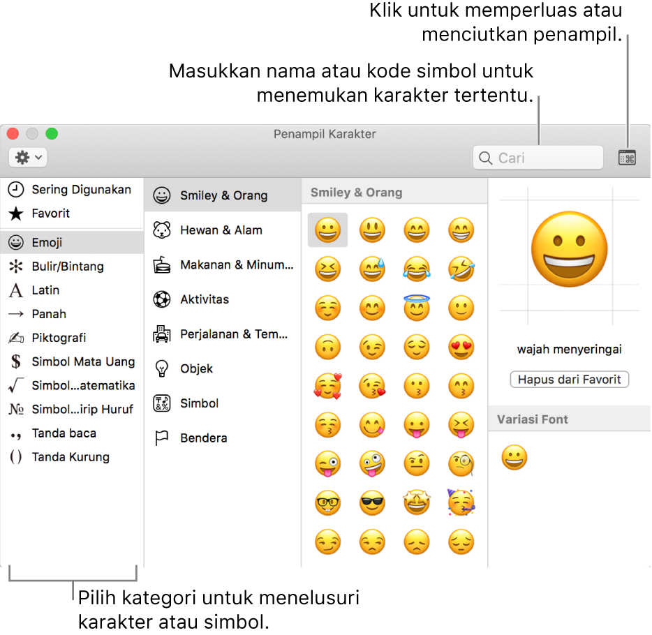 Menggunakan Emoji Dan Simbol Di Mac Apple Support