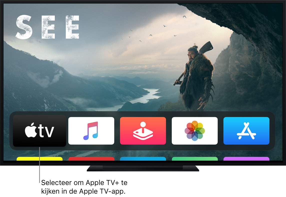 Beginscherm van de Apple TV-app