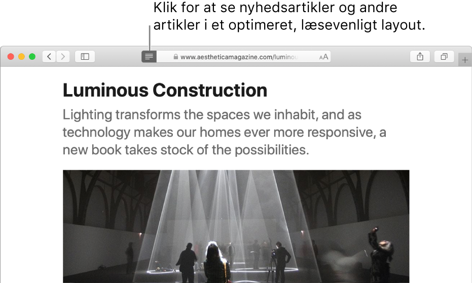 En artikel i Læser med alle reklamer og navigation fjernet.