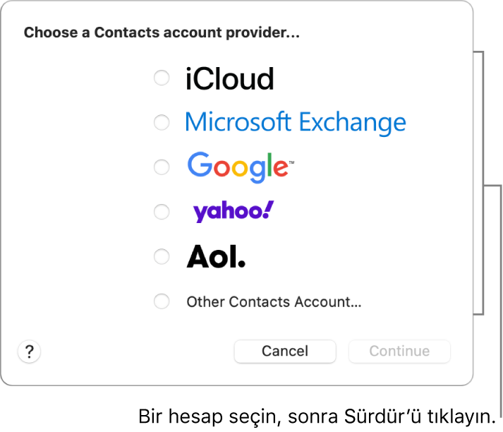 Mac Teki Kisiler E Icloud Google Ve Daha Fazlasindan Kisi Ekleme Apple Destek