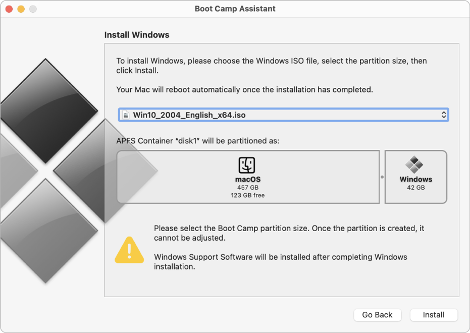 install windows on mac bootcamp
