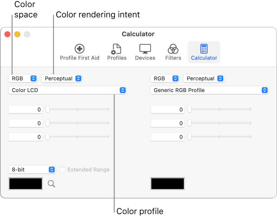 The color calculator.