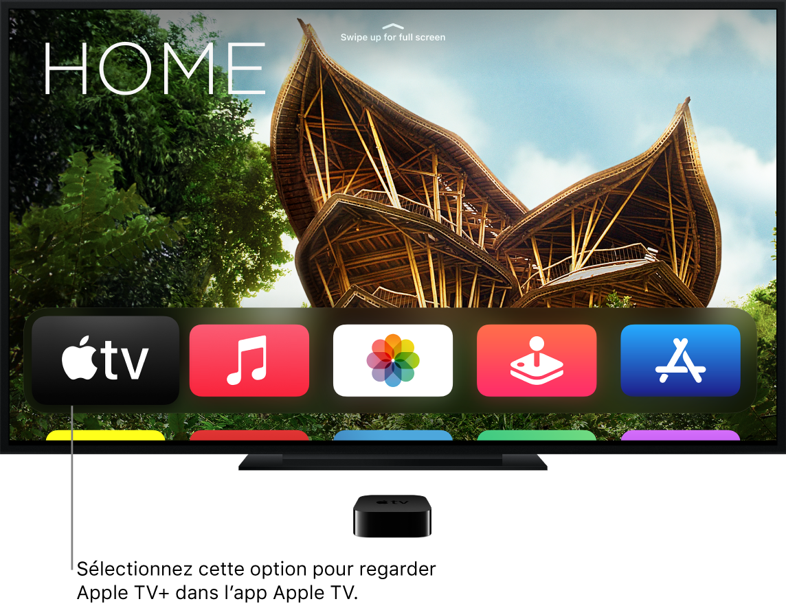 App Apple TV sur l’écran d’accueil