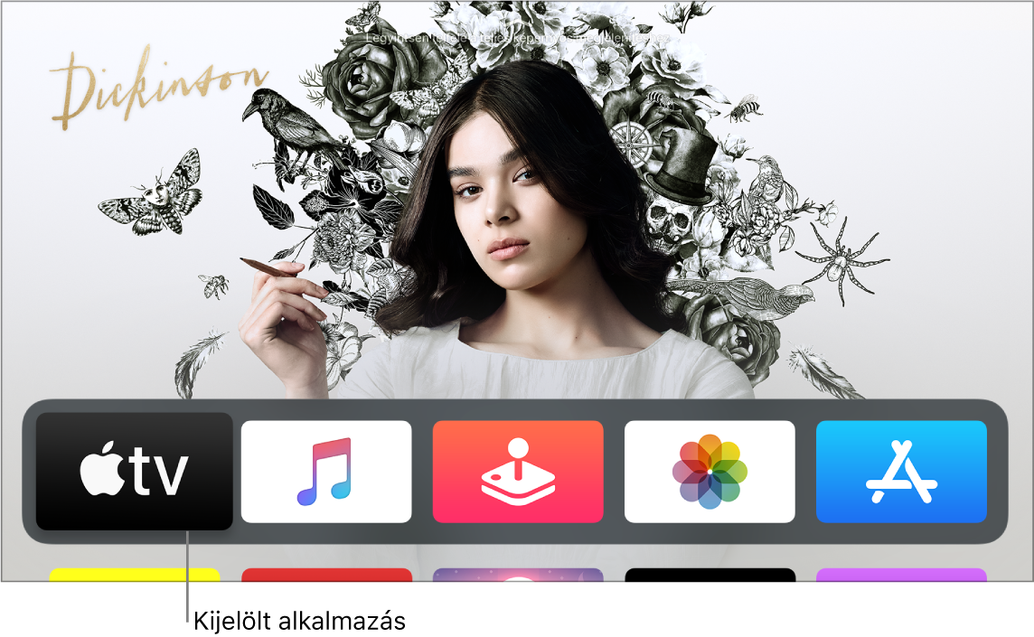 Az Apple TV főképernyője