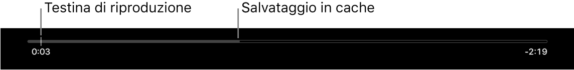 Indicatore dello stato della riproduzione