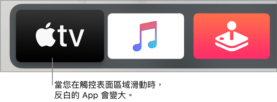 主畫面上的所選 App