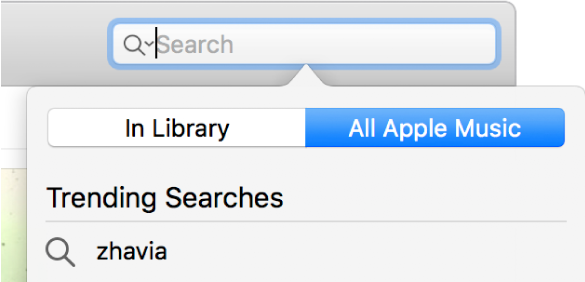 The search field for Apple Music.