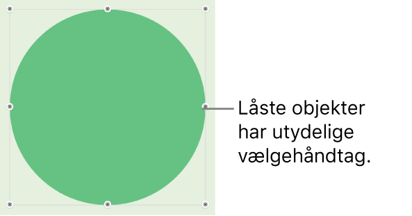 Et låst objekt med utydelige vælgehåndtag.