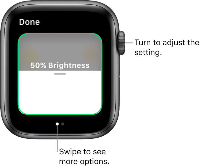 Home app showing a setting for light bulb brightness.