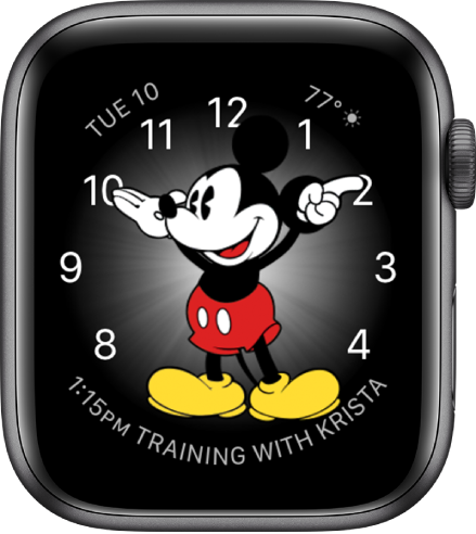 The Mickey Mouse watch face where you can add many complications.