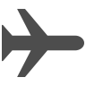 A repülőgép mód ikonja
