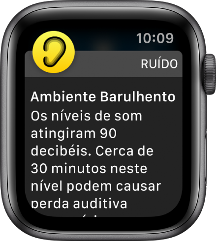 Uma notificação de ruído.