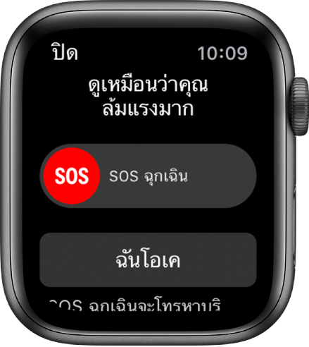 หน้าจอตรวจจับการล้ม