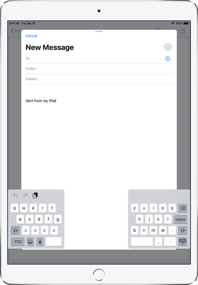 Use a split keyboard on iPad Apple Support