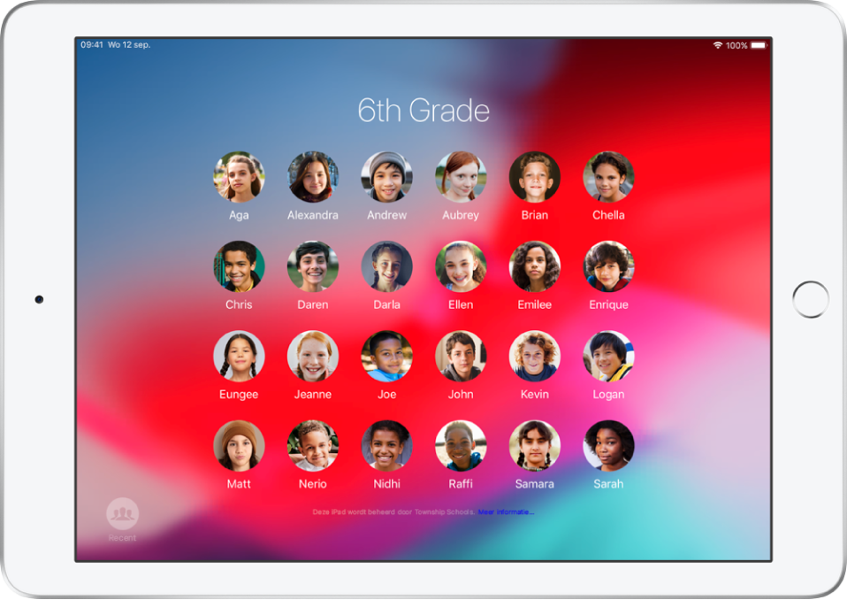 Gedeelde iPad en Klaslokaal
