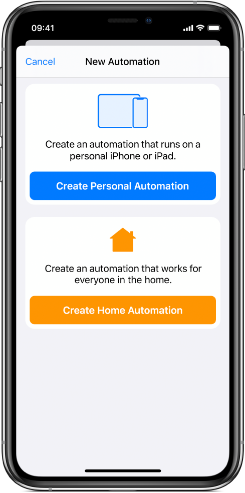 New automation when automation already exists in the Shortcuts app.