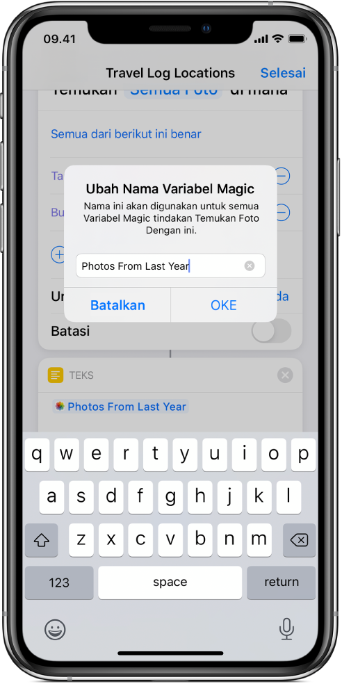 Dialog Ubah Nama Variabel Magic.