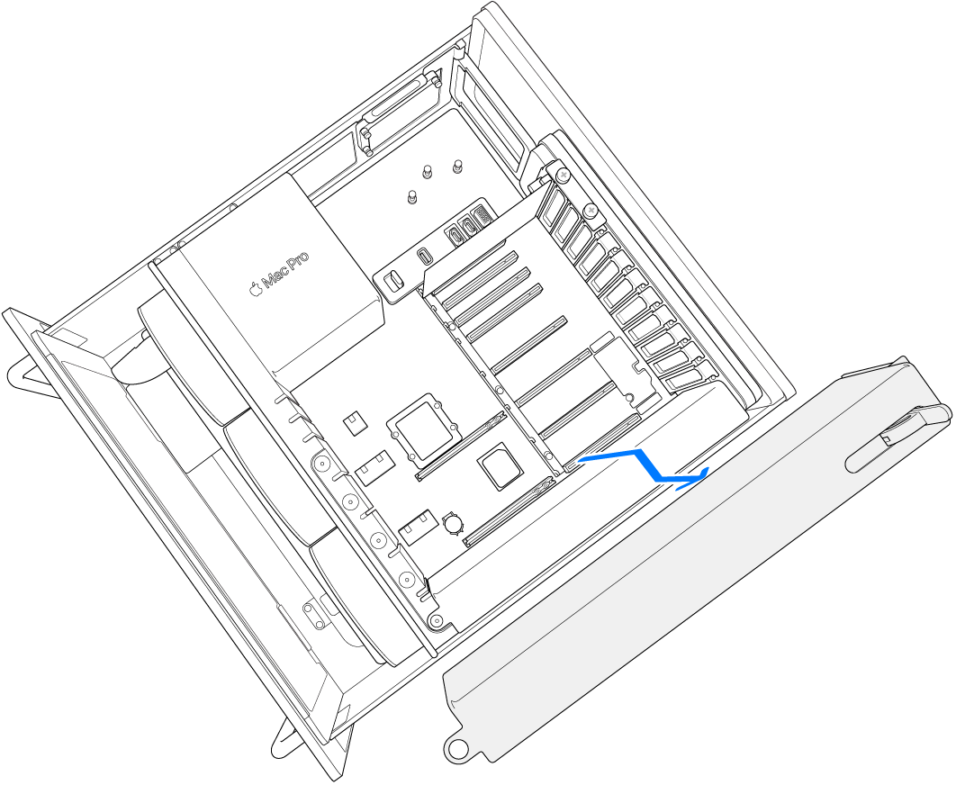 Rimozione del modulo esistente.