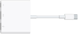 El adaptador multipuerto de USB-C a AV digital