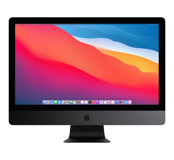 Layar iMac Pro.