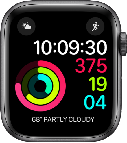 digital apple watch face