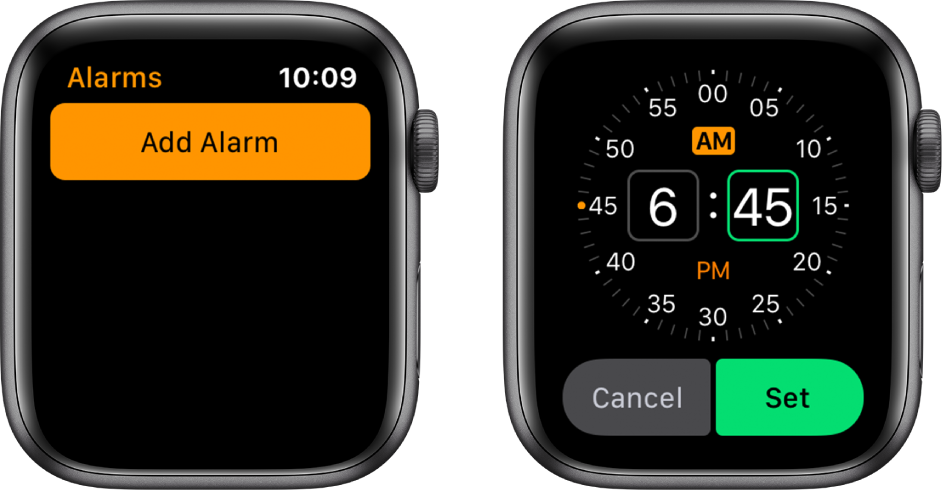 Add an alarm on Apple Watch - Apple Support