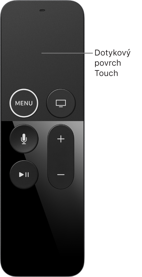 Dálkový ovladač s dotykovým povrchem Touch