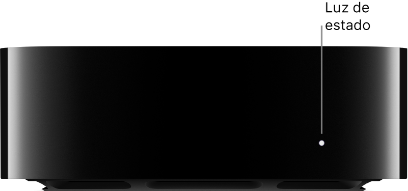 Apple TV con indicador luminoso de estado