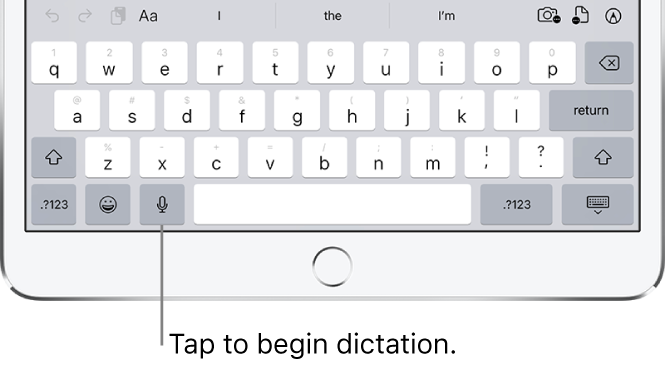 Dictate Text On Ipad Apple Support - roblox support keyboard input in ios