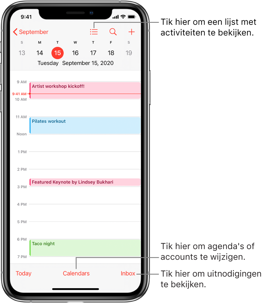 Activiteiten aanmaken en wijzigen in Agenda op de iPhone Apple Support