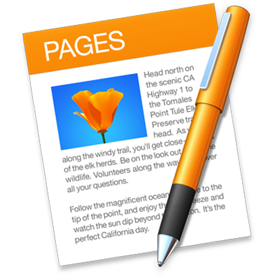 Το εικονίδιο της εφαρμογής Pages
