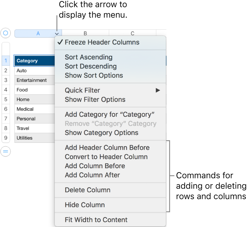 how to insert columns in word for mac
