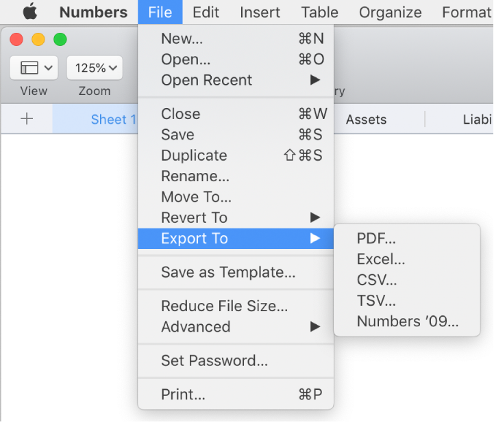 Export To Other File Formats In Numbers On Mac Apple Support