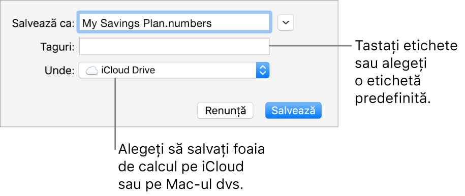 Dialogul Salvează ca.